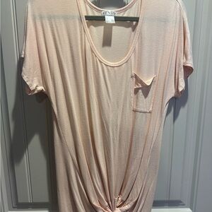 VENUS Women's Soft Peach Short Sleeve Top